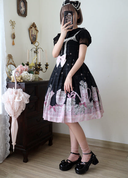 Shoes Mid Round Elegant Lolita Toe Heel Ribbon Sweet