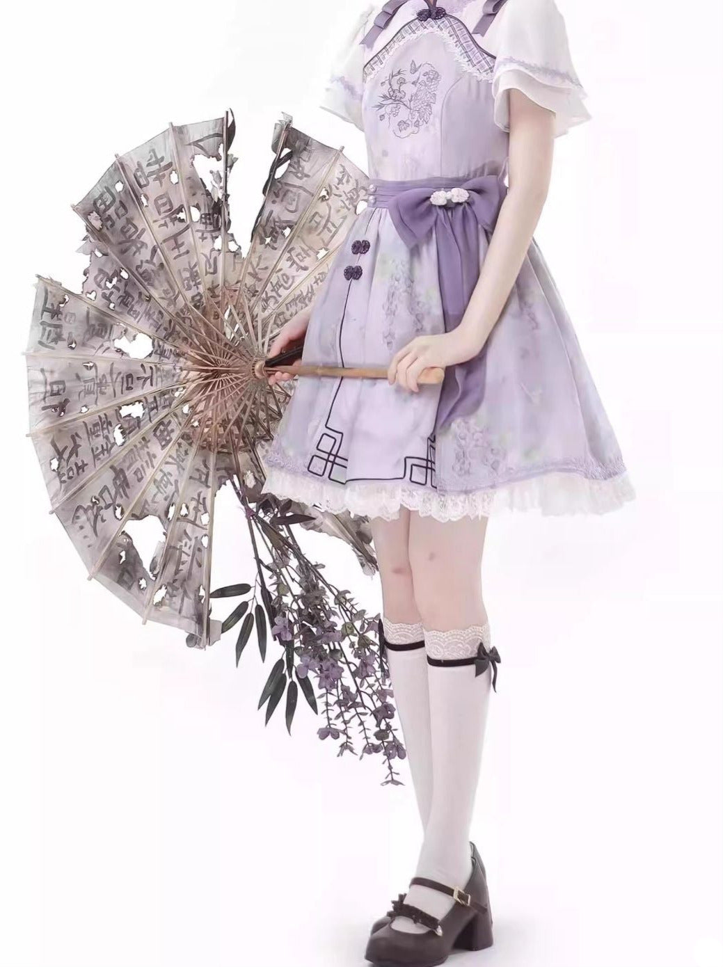 中国パープルニュードリームショールスーツライラック