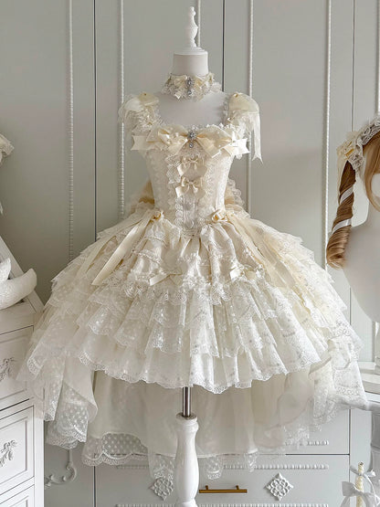 Camellia Dream Lolita Evening Cake Puff Dress
