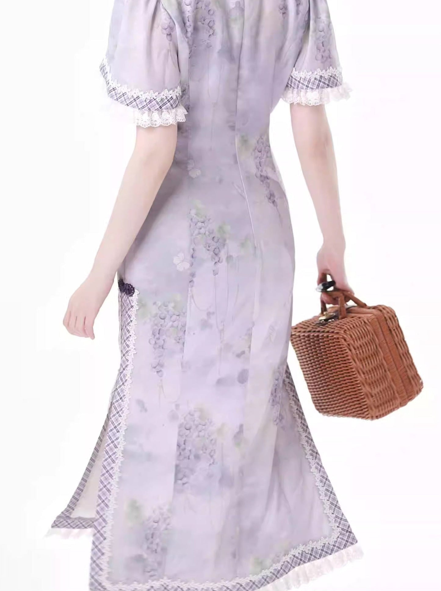 中国パープルニュードリームショールスーツライラック