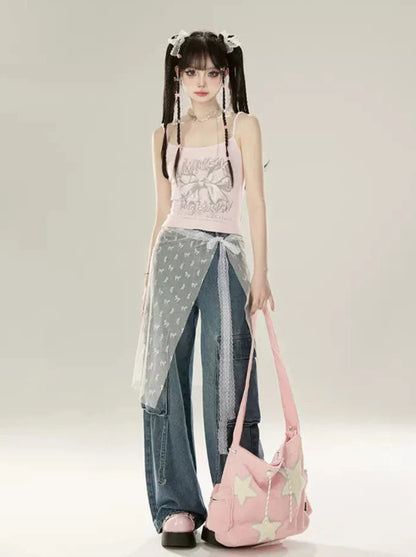 リボンシアーレーススカート