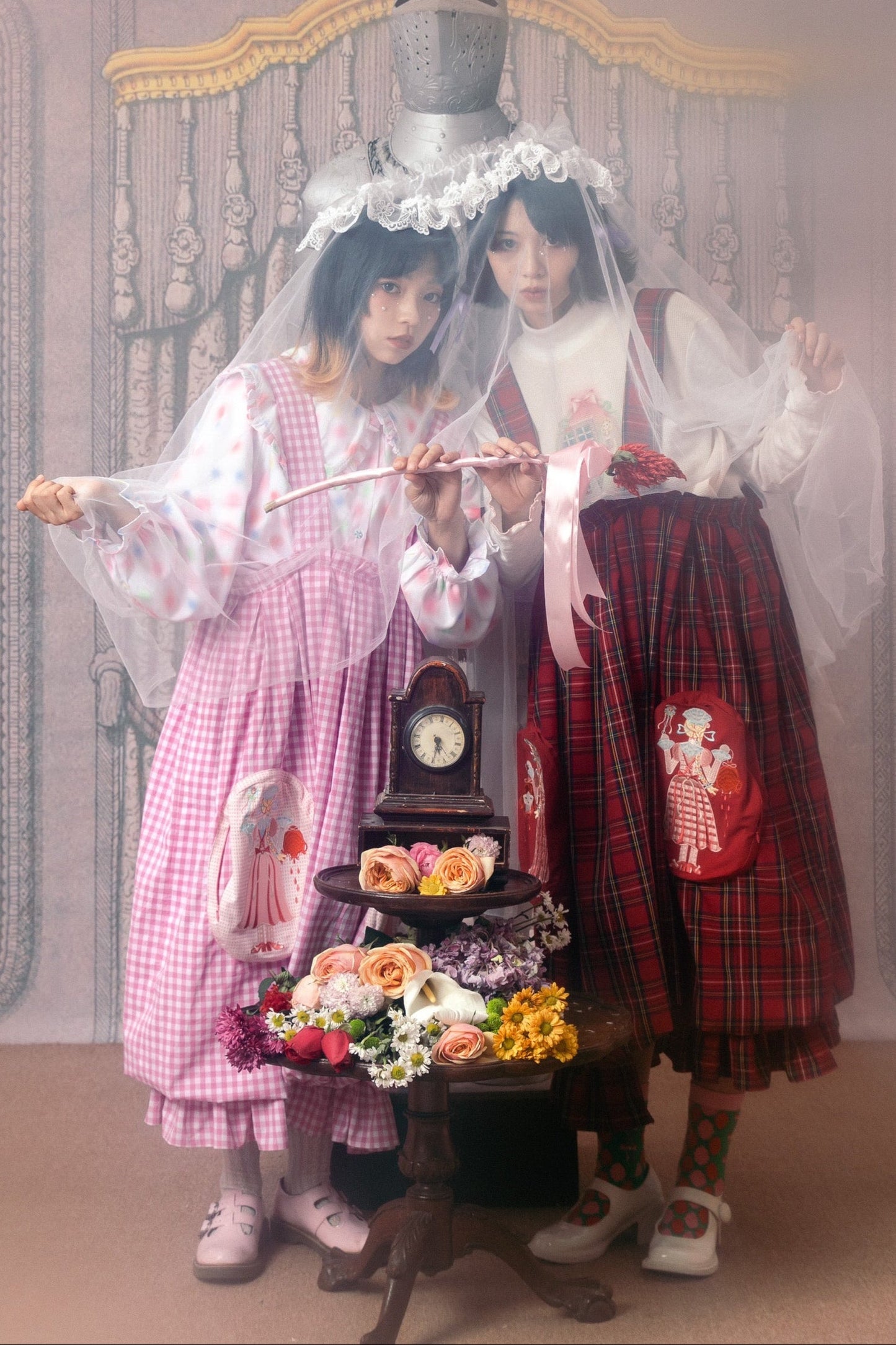 チェックレトロパンツ バルーンサーカス