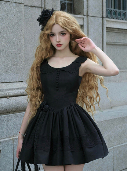 Bluse Spitze Weiß + Jacke Kleid Schwarz Schwarz Klassisches Kleid Gothic Und Nacht Rüschen Traveller