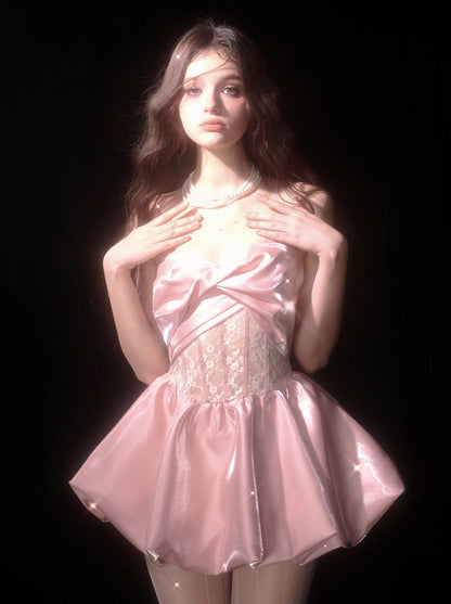 Dress Satin Suspender High-end