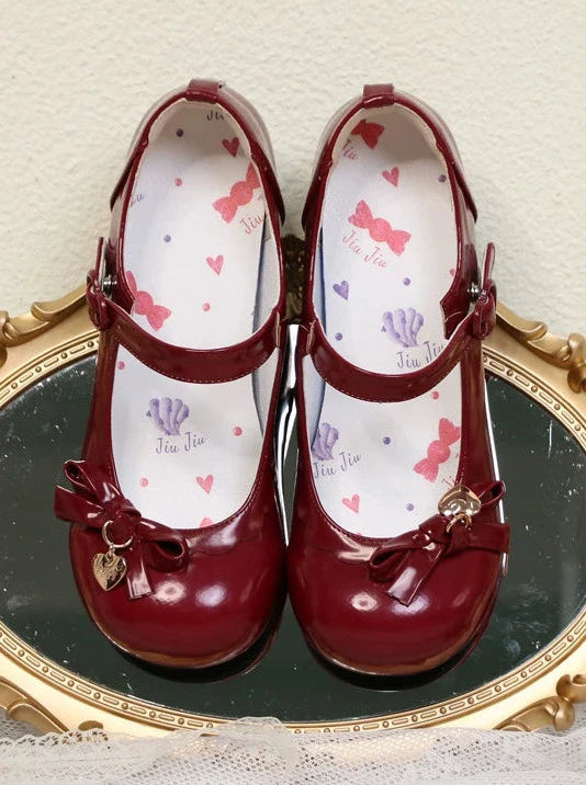 Heel Doll Single Medium Round Shoes Lolita Head