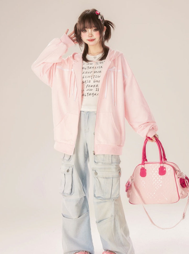 カーゴデニムブルーパンツライト