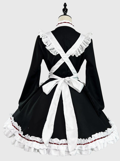 Kleid Monochrome Maid Frilled