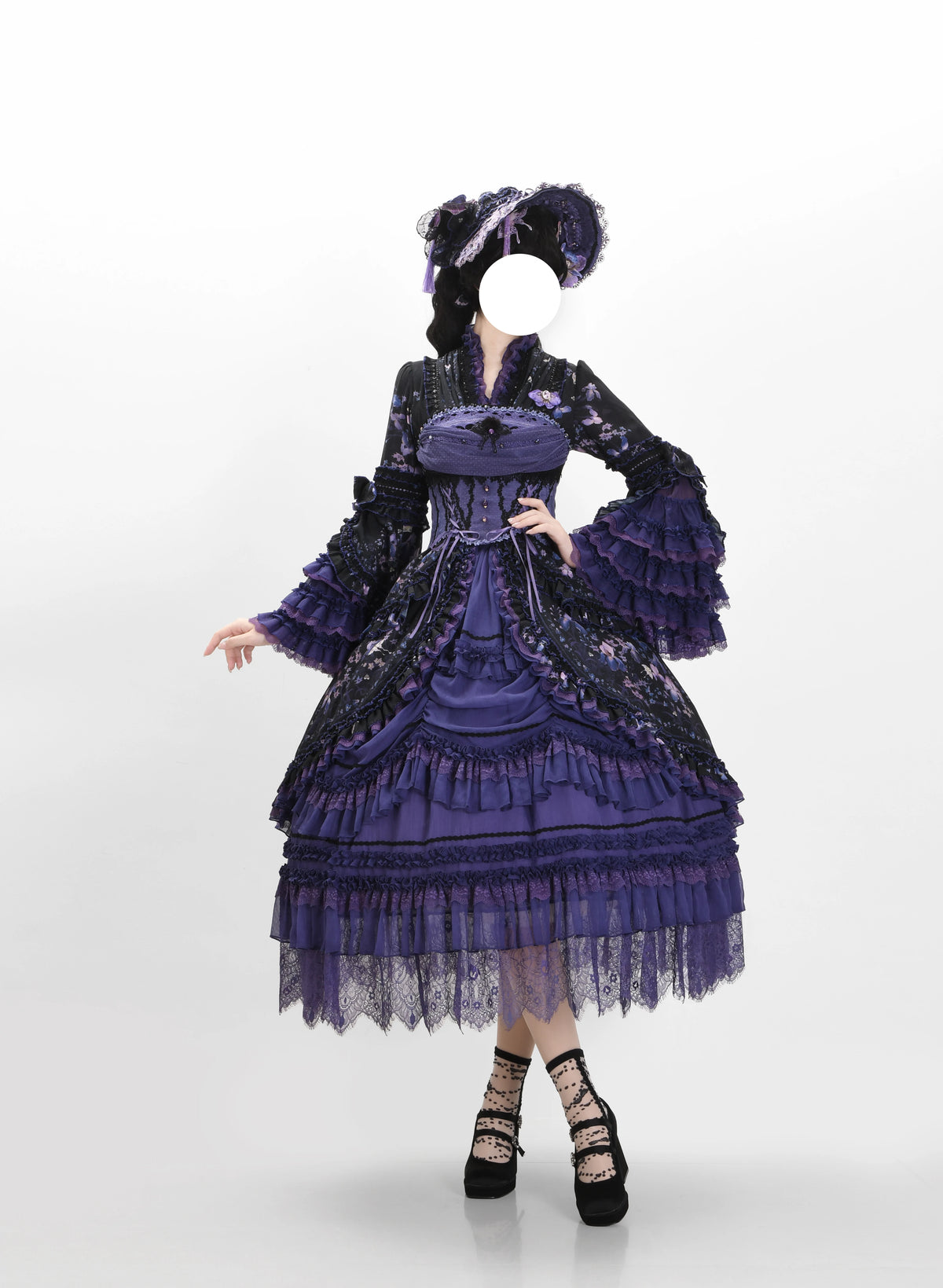 Ilyiana Iris Lolita Set – Top / Corset / Skirt / Bonnet