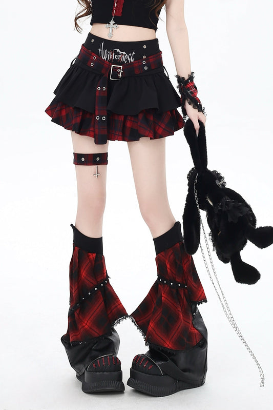 スカートケーキゴシックアイコンサブカルチャーチェック