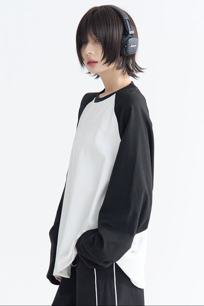 リラックスフィットTシャツ パッチワーク