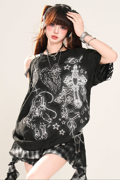 レイジーダークマインTシャツ ルーズ