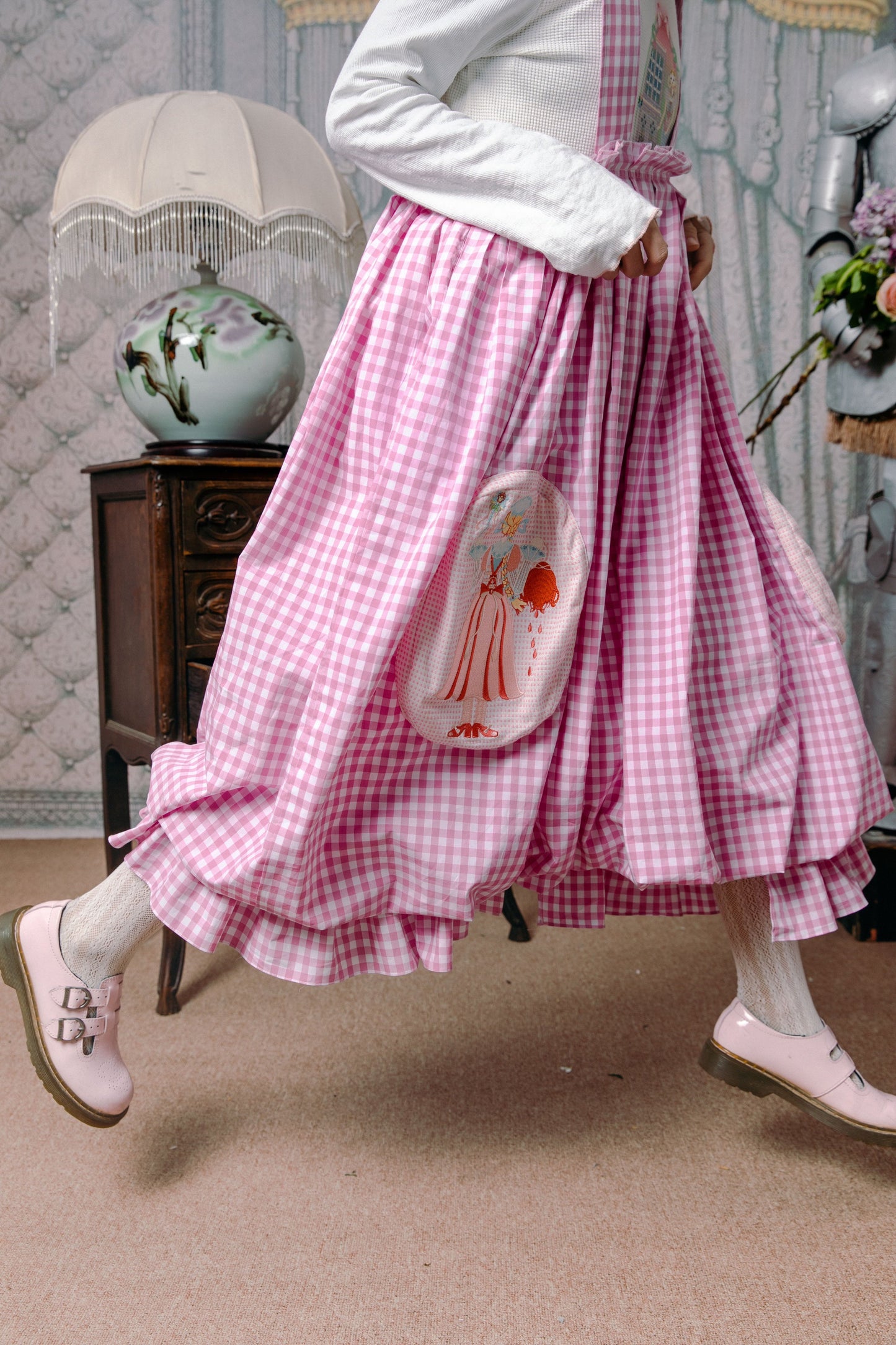 チェックレトロパンツ バルーンサーカス