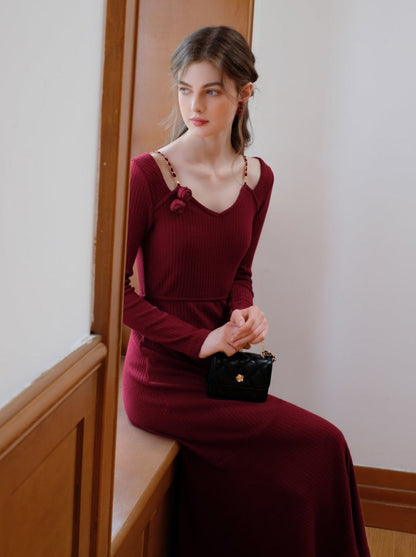 キャミソール ローズ ローズフラワー クイーン ドレス カーディガン