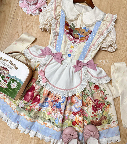 Schürze + Reservierungen Strapsdruckkleid Layered Carrot