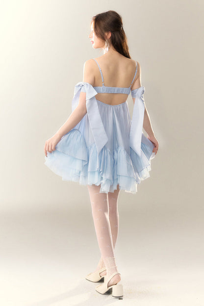 Perlensaum-Sohlenkleid Sweet Cami Salt Sea