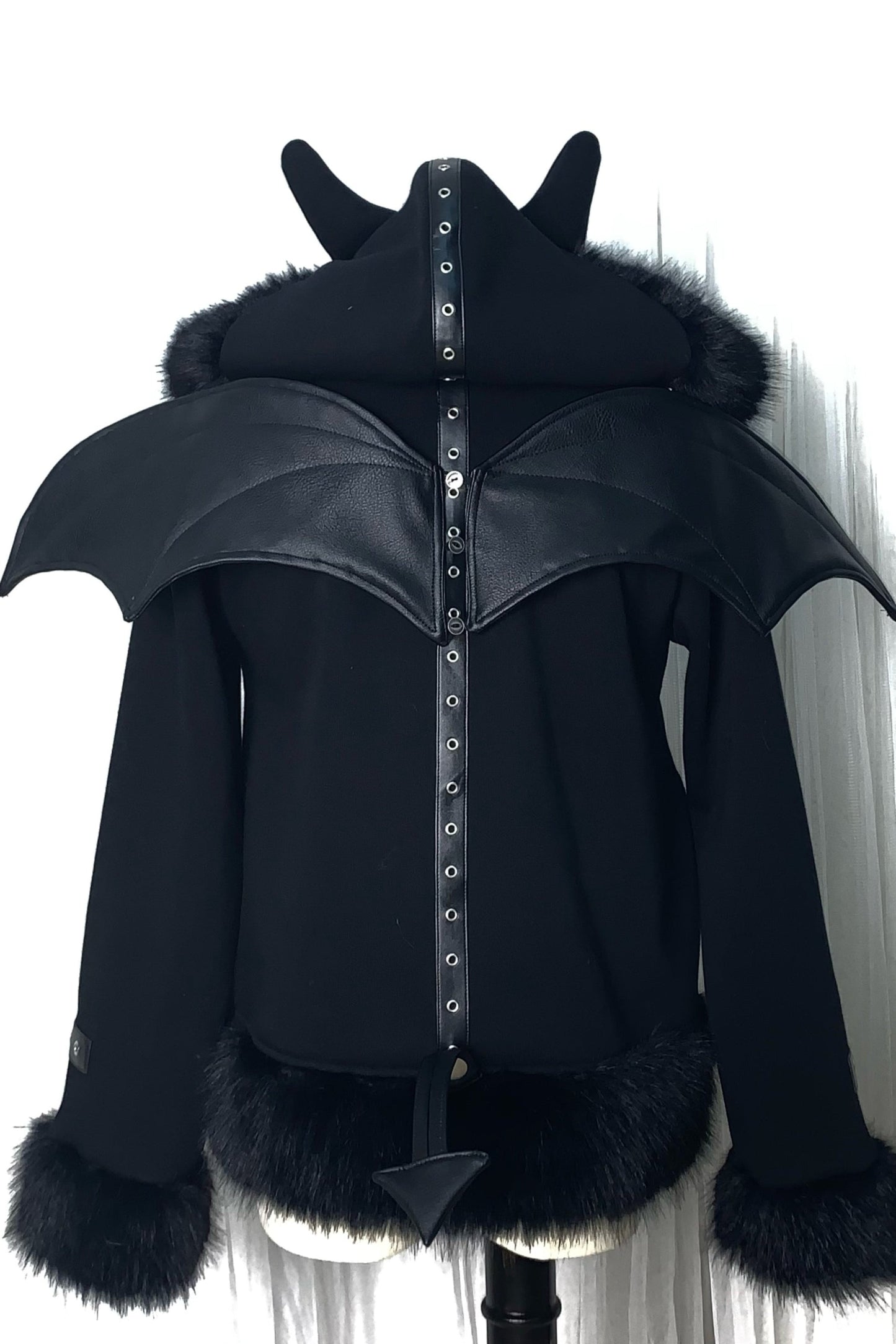 Dark Pentagram Coat Patchwork Hoodie