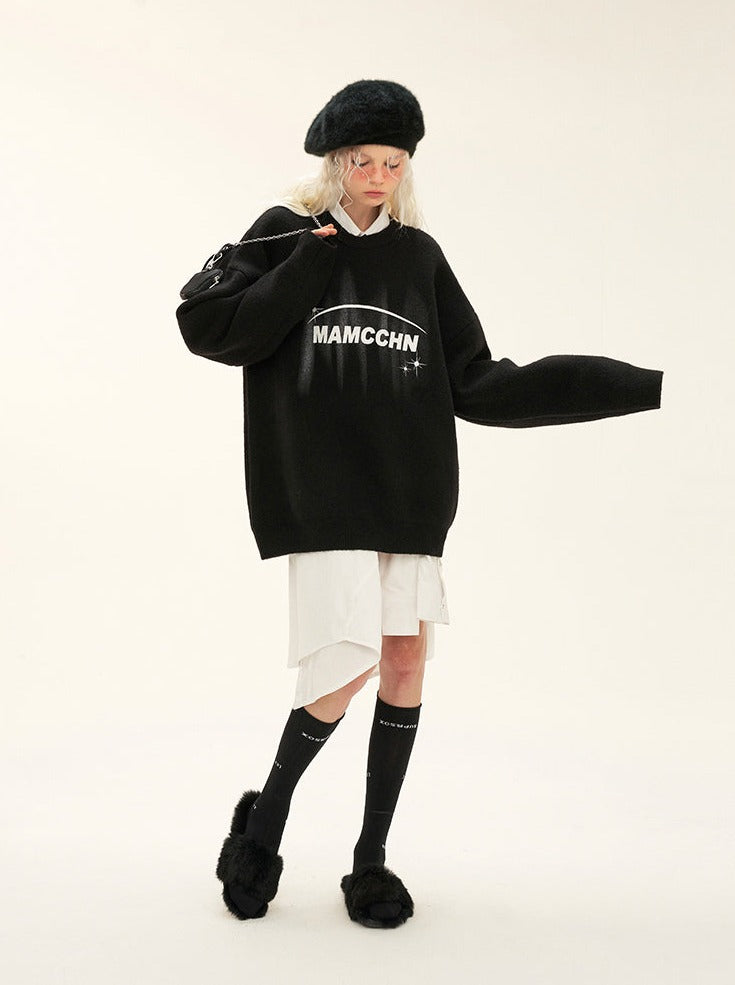 Mode Logo Knit American Over