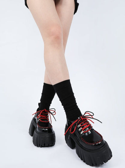 Voluminous Red Shoes Punk