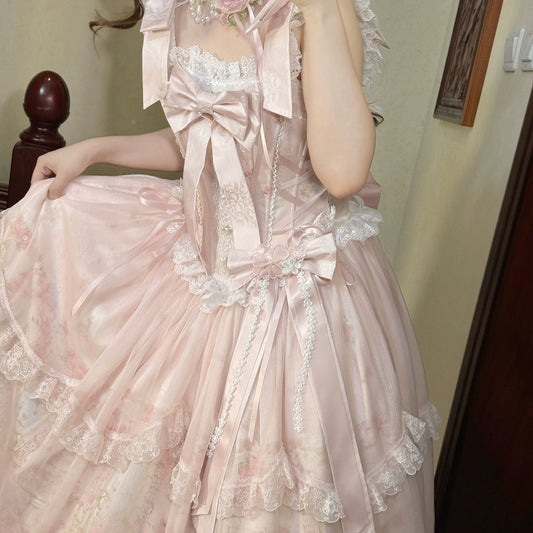 Primrose Nocturne Lolita Long SP / Short JSK / Cardigan & Overskirt Set