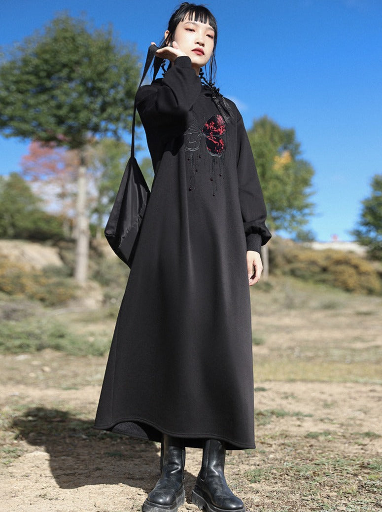 Sweatshirt Lose Kapuzenpullover Dunkler Modus