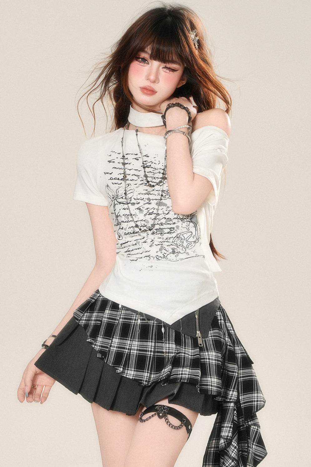 ショルダーベティ アシンメトリーワントップ