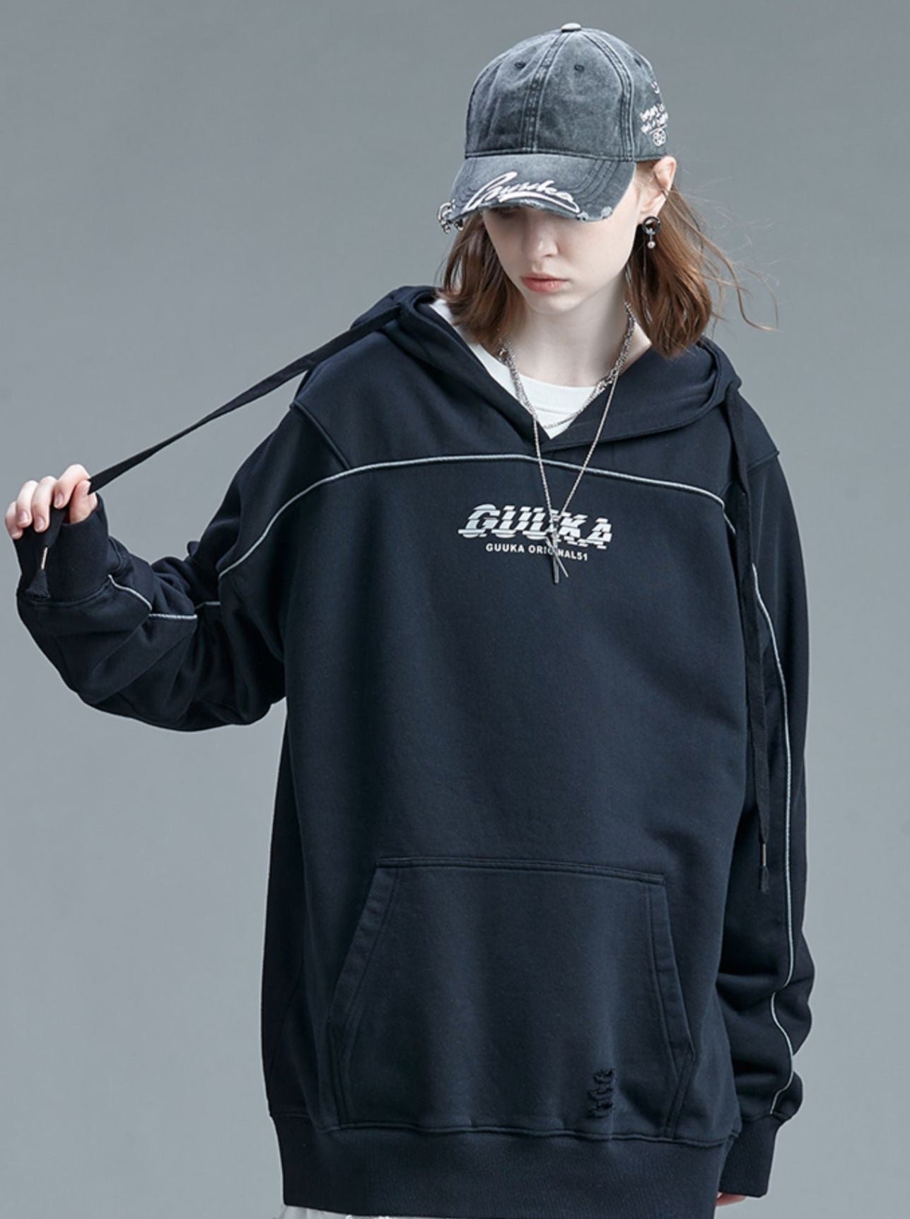 Hoodie Over Mode Street Hooded Hip