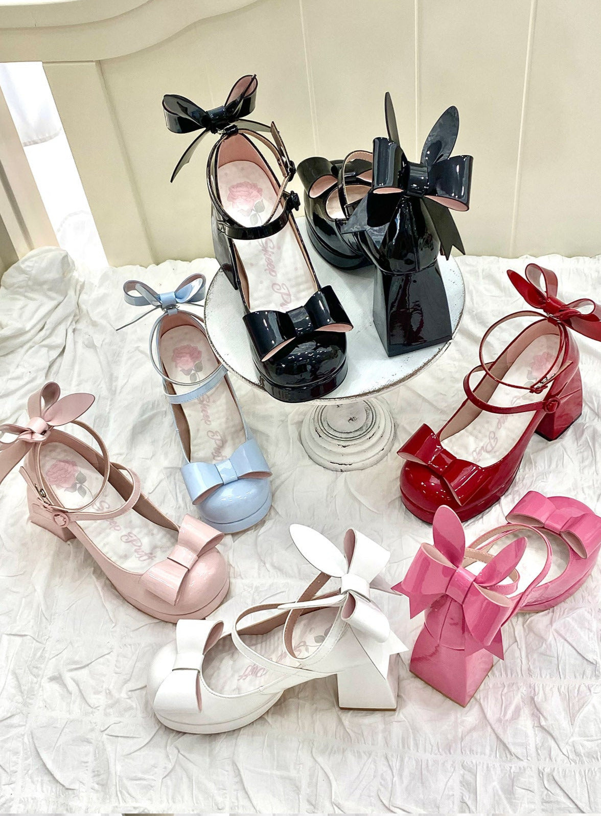 Heels Bunny Ears Ribbon High