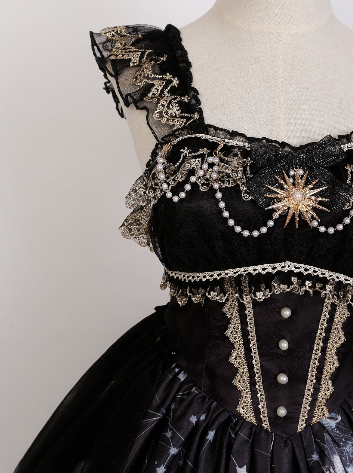 Gothic Lolita Dark Sass Skirt