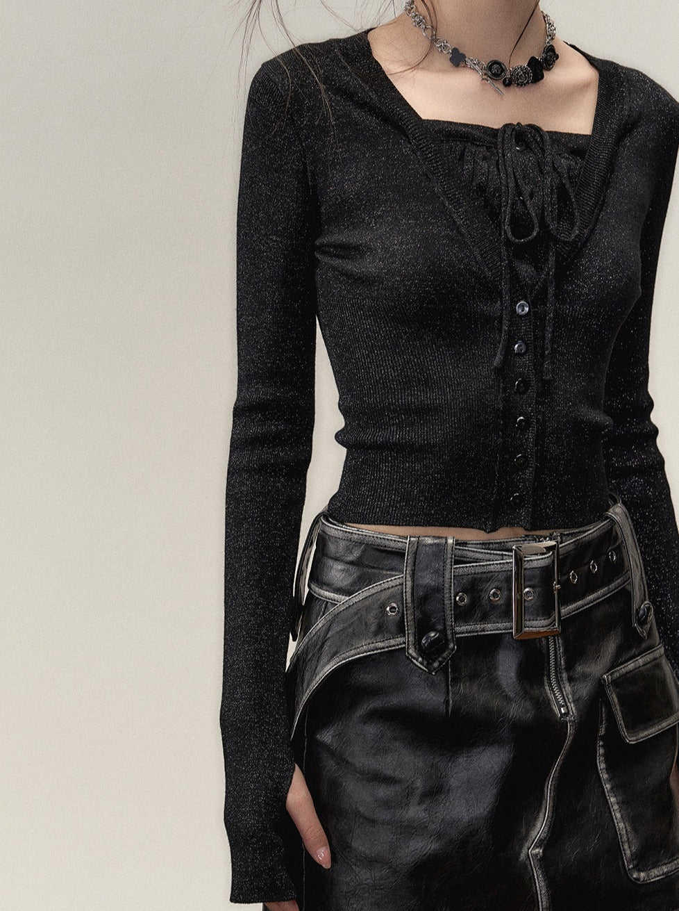 Gefälschte zweiteilige Ramewest Slim Tops