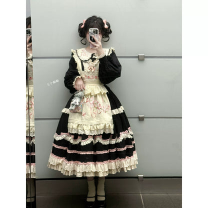 Dawn Cherry Blossom Shadow Lolita OP – Feng Ling Symphony Series | Wind Spirit Symphony