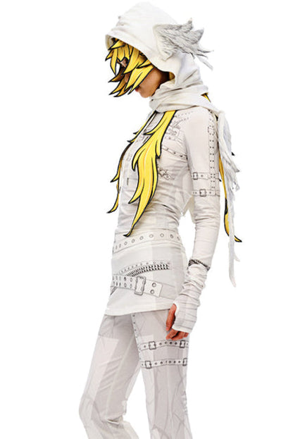 Animated 3D Hair Cap Long