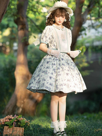 Sommerkleid Blumenschürze Blume + Retro