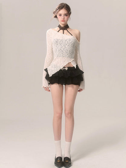 レースインナーウェアトップ ホルターネック