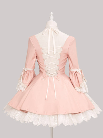 Sweet Girly Frill Dress + Hat