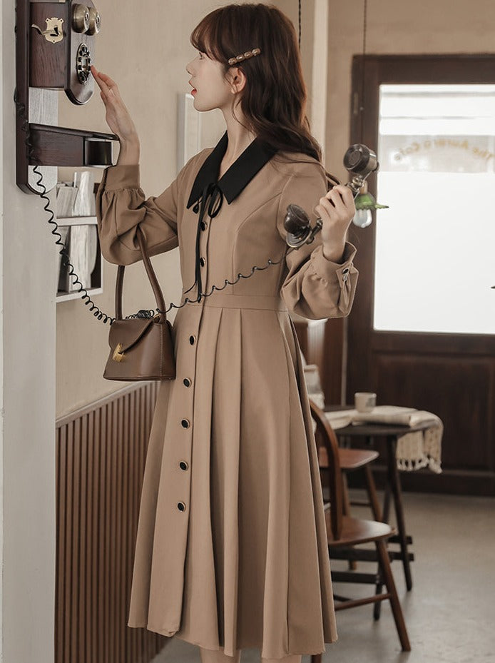 Stil Kleid Französisch Retro Shirt Girly