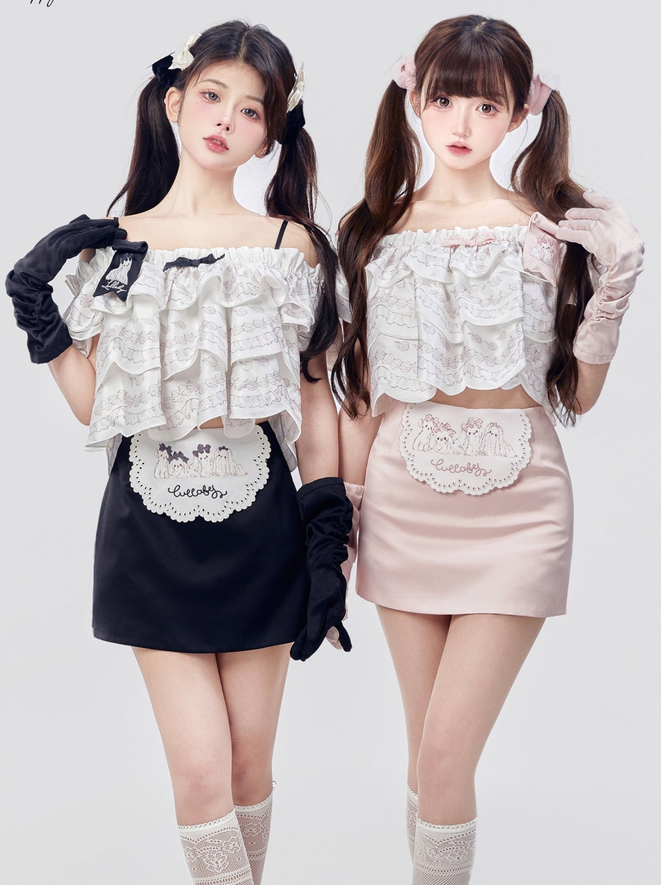 Off Marche Schultercreme Lolita Cake Tops