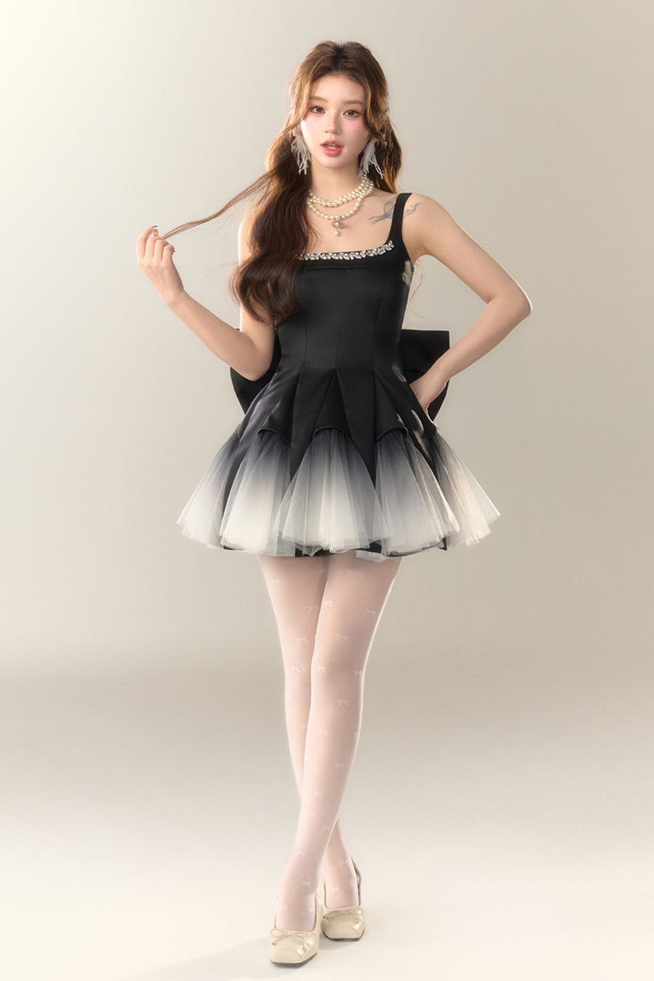 Dance Swan Gradient Prinzessinnenkleid