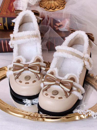 Low Heels Fluffy Bear Lolita Original