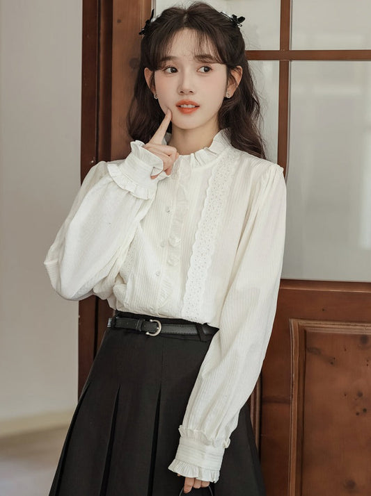 ブラウス ガーリー レース エレガント