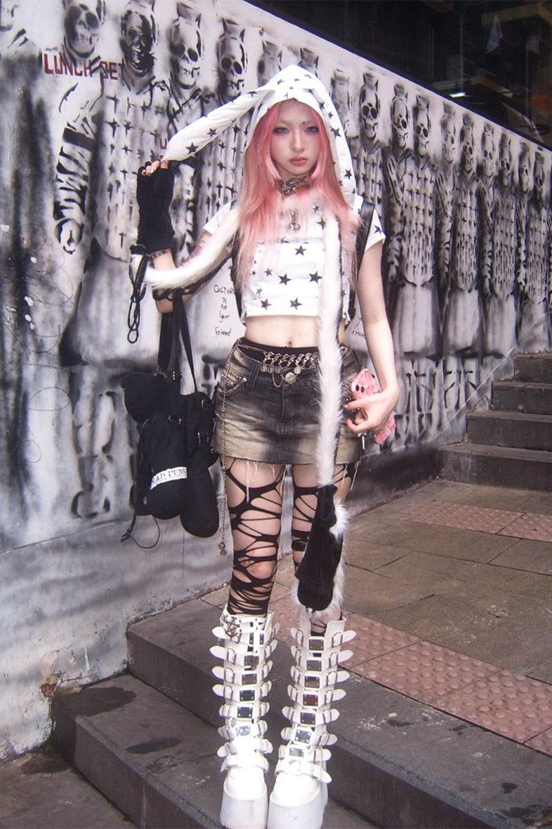 耳のスパイシーなスターガールトップスバニー