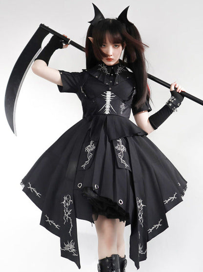 Dress Misty Thorns Dark Lolita Elegant Black