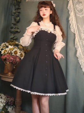 Song Love Elegantes Kleid Kurz/Lang Lolita Reservations Schwarz Piano Satin Sass