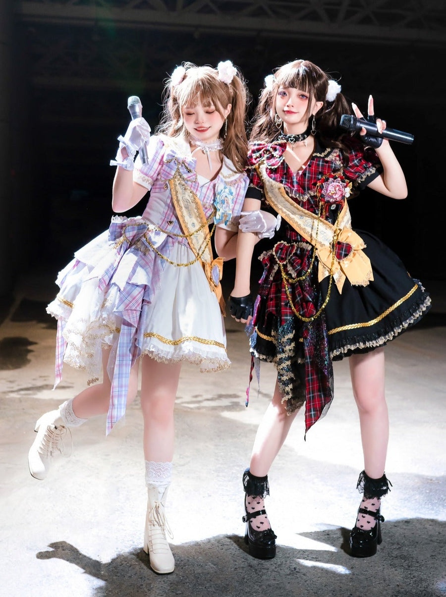 Robe Lolita Group Little Idol pour filles, deux pièces