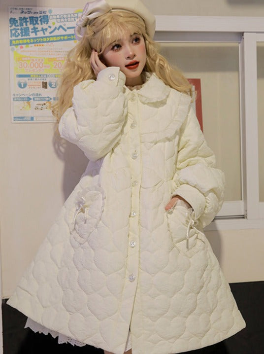 ラブリーハートキルティングコート