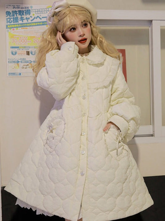 ラブリーハートキルティングコート