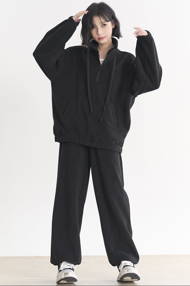 ミューズ：春秋ハーフジップグラビティカジュアルセット