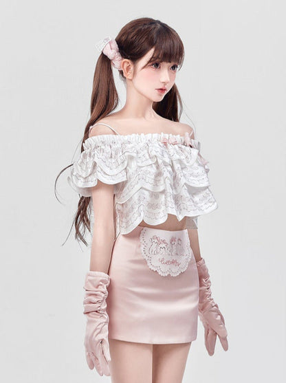 Off Marche Schultercreme Lolita Cake Tops