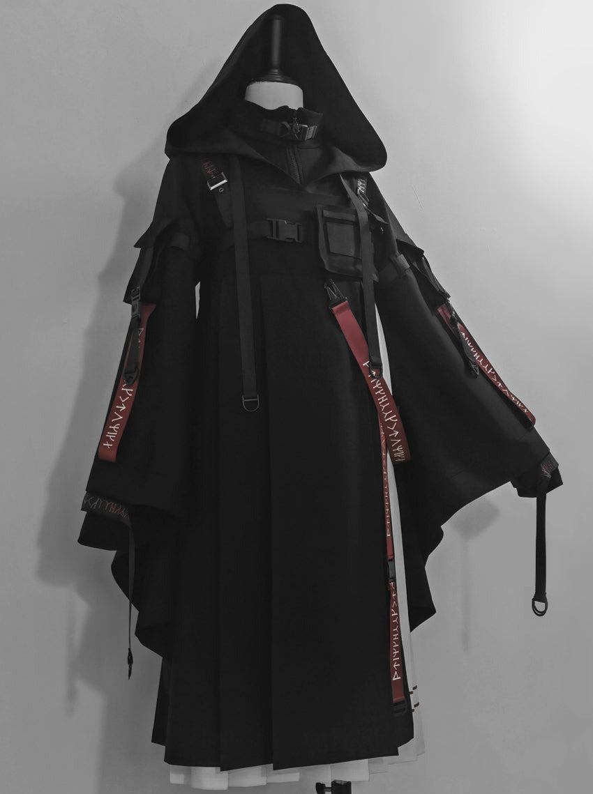 スカートインナージャンパートップスクール+フード付きカーディガン+ウエストランド