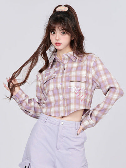 アメリカンショートレトロチェックシャツ