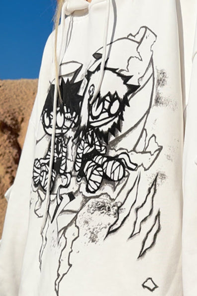 Hoodie Love Kapuzen-Mumien-Sweatshirt